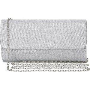 Women Silver Clutch Evening Bags Crystal Rhinestone Glitter Bling Purse